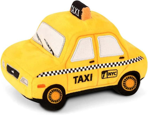 P.L.A.Y. Cute Plush Dog Toys - Canine Commute, Travel Themed Durable Squeaker