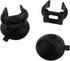 Sucker Clip 6pcs Black Plastic Replacement Fish Tank Aquarium Heater Suction Cups Clips
