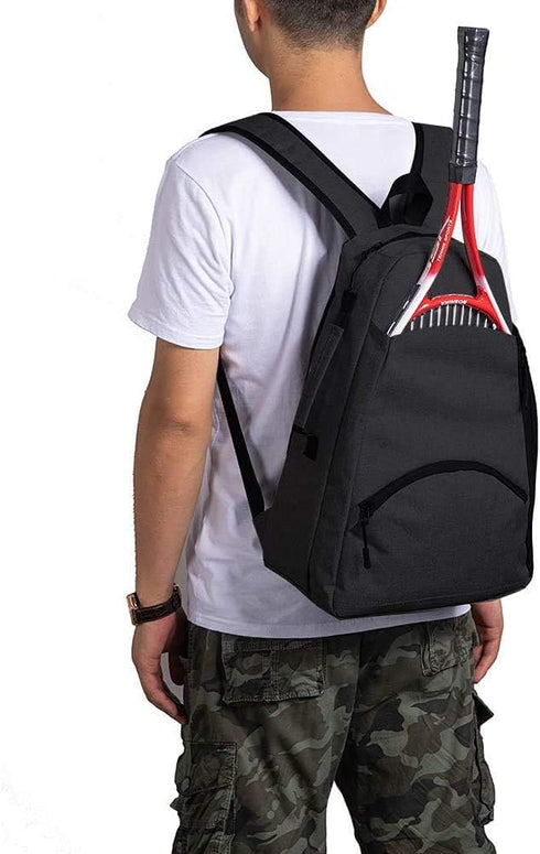 QCWN 2 Raquet Tennis Bag for Men Women Durable Tennis Backpack Waterproof Carrier for Balls Pickleball Paddles