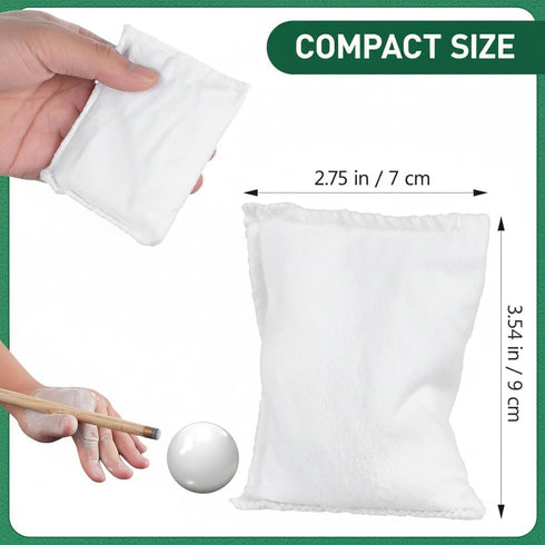 Pack 4Pcs Housoutil Billiard Talcum Powder Portable Talc Bags for Pool Hand Drying and Improved Grip Billiards