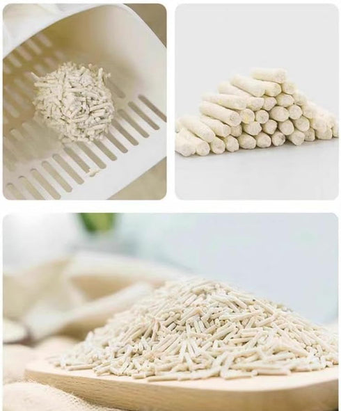 Tofu Cat Litter 11.2LB (5.6lb×2bag) - 100% Food Grade, Clumping, Flushable, Ultra Absorbent, Dust-Free