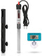 Aquarium Heater 300 Watt Submersible, Adjustable Temperature with Diving Thermometer and Protective Case