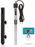 Aquarium Heater 300 Watt Submersible, Adjustable Temperature with Diving Thermometer and Protective Case