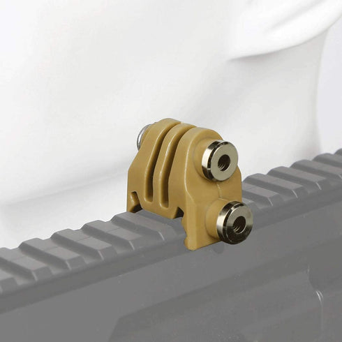 Picatinny Rails Bracket Adapter for GoPro Action Camera (Tan) Airsoft Rail Mounts