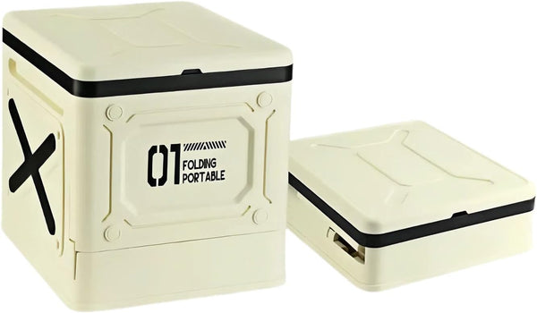 Collapsible portable toilet, car storage box, emergency toilet for camping road trips