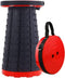 AZM Displays Retractable Folding Stool, Collapsible Portable Chair, Sturdy Telescopic Stool, Lightweight