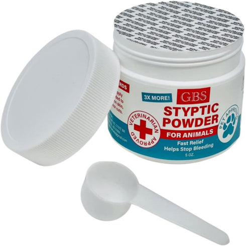 G.B.S 5 oz Styptic Powder for Animals - Stop Bleeding Styptic Clotting Powder for Dogs, Cats & Birds (3)