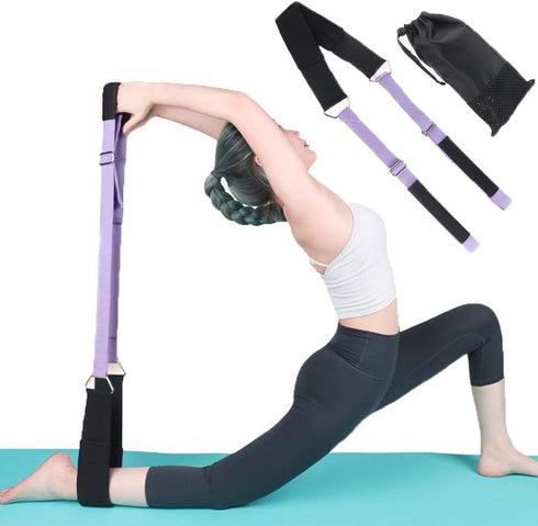 Yoga Stretching Strap, Adjustable Leg Stretcher for Home Gym, Improve Body Flexibility, Backbend Assist Trainer for