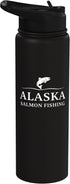 Alaska Salmon Fishing Adventure Angler Heritage Alaska Salmon Fishing Adventure Angler Stainless Steel Insulated Water Bottle
