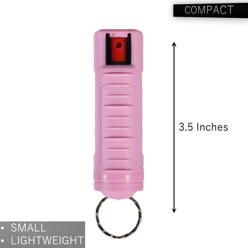 Police Magnum Keychain Pepper Spray - Self Defense with Belt Clip Holder, Maximum Strength OC with Dye, Made in USA