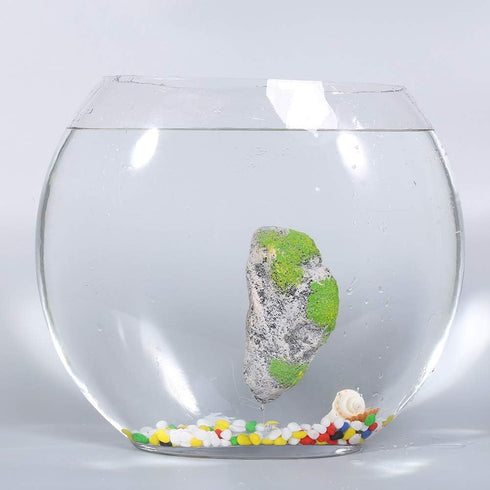 Pssopp Aquarium Fish Floating Moss Rocks, Landscape Moss Flying Suspended Stone Decoration