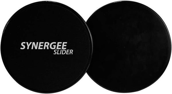 Synergee Core Sliders - Dual Sided Use on Carpet or Hardwood Floors, Abdominal Exercise Equipment