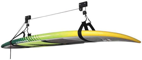 Kayak Ceiling Storage Bike Mount Hoist Lift System for Canoe Paddleboard Bike Ladder 100 lbs Capacity with Straps