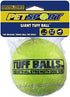 PetSport Yellow Tennis Ball Dog Toys | 1 Pack Mega (6") Tuff Balls for Extra Large Dogs | Pet Safe Non-Toxic Industrial Strength Felt & Rubber | Exercise, Train or Toss at Dog Park by PetSport