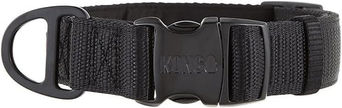 KONG Max HD Ultra Durable Neoprene Padded Dog Collar (Large, Black)