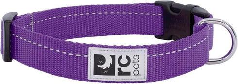 RC Pet Products Adjustable Dog Collar, Large, 1" Primary Collection, Purple