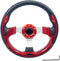 Universal 12.5” Red Golf Cart Steering Wheel for Club Car, EZGO RXV, TXT, Yamaha, Precedent, Tempo, DS