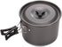 Lightweight 4-5 Person Camping Cookware - 4 Piece Pan Pot Set for Outdoor Activities