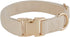 Soft Corduroy Dog Collar - High Grade Metal Buckle for Small Dogs (White, Small: 10-15")