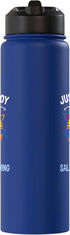 Just A Boy Who Loves Salmon Fishing Stainless Steel Water Bottle for Salmon Fishing Enthusiasts - Insulated & Durable