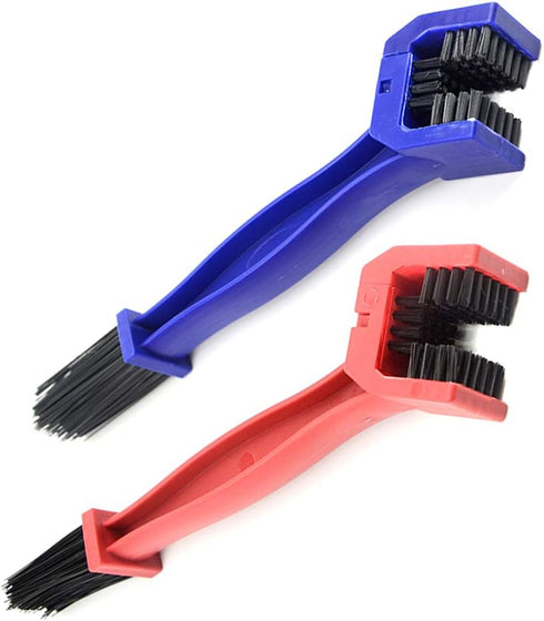 WMYCONGCONG 2 PCS Motorcycle Bicycle Chain Cleaning Brush Tool | Chain Washer Cleaner Crankset Brush for Mountain Bike
