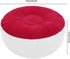 24.4 24.4 12.2in, TOPINCN Inflatable Ottoman Stool, Small Ergonomic Folding Round Air Chair, x x Portable Soft PVC