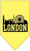 Mirage Pet Products London Skyline Screen Print Bandana, Small, Yellow