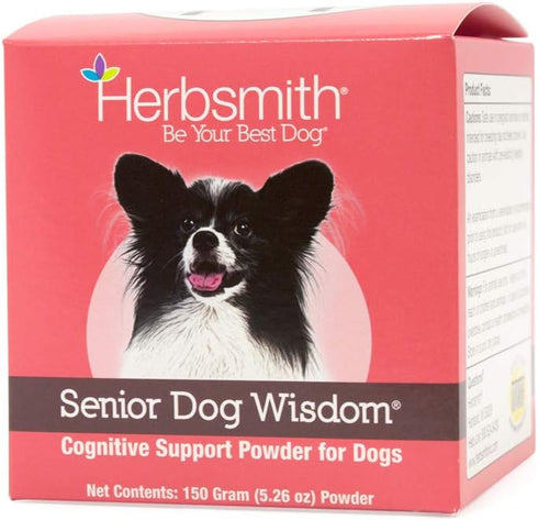 Herbsmith Senior Dog Wisdom - 150g Dog Dementia Supplement for Senior Dog Brain Health with DHA