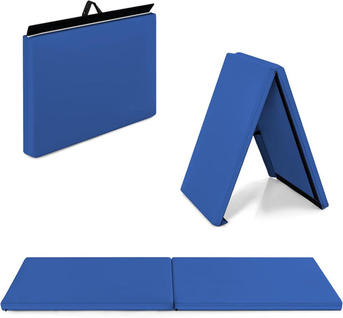Giantex 6x2'X1.6'' Gymnastics Mat Thick Folding Panel for for Gym, Yoga, Exercise
