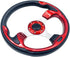 Universal 12.5” Red Golf Cart Steering Wheel for Club Car, EZGO RXV, TXT, Yamaha, Precedent, Tempo, DS