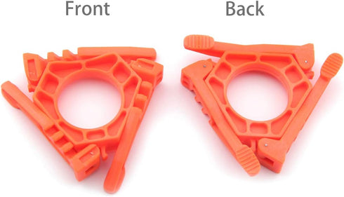 Fuel Can Stabilizer Canister Stand - Gas Tank Bracket Stove Standard Bottle Shelf Tripod Folding (Orange)