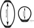 Heavy Duty Bike Lock Cable, 4 Digit Resettable Combination Lock, Portable Code Lock, 16 inches, 2 Pcs