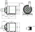 ZAOJIAO Brushless Centrifugal Submersible Water Pump 800L/H for Fountain Pool Solar Circulation System (DC 12V)