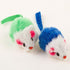 Play Fur Mice Cat Toys, Mixed Bag of 10 Rattling Catnip Toy Mice in 4 Color Variety Pack