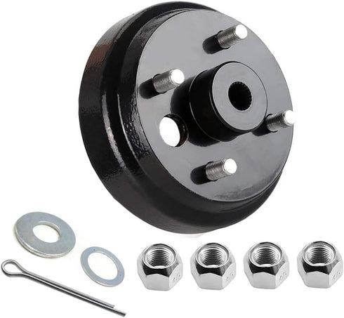 Golf Cart Brake Drum/Hub Assembly (Electric) - For EZGO TXT Golf Carts, Replaces# 19186G1