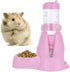 Guardians Hamster Water Bottle - Automatic Drinking Bottle with Food Container Base for Small Animals (80ml)