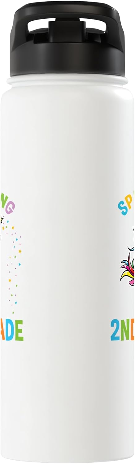 Sparkling Into 2nd Grade Back To School 2nd Insulated Water Bottle for Grade Adventures