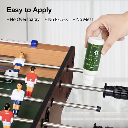100% Pure Silicone Foosball Rod Lubricant for Sports Arcade Soccer Game Accessories, Foosball Rod Lubricant with Dauber