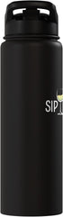 Funny Wine Drinkers Glass of Wine Humor Apparel Sip Happens Funny Wine Glass Wine Lover Drink Stainless Steel Insulated