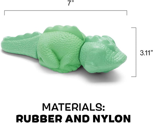 Barkbox Super Chewer Tough Dog Chew Toys for Aggressive Chewers, Dental Stimulating Iguana - Large