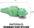 Barkbox Super Chewer Tough Dog Chew Toys for Aggressive Chewers, Dental Stimulating Iguana - Large