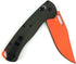 HUAAO Manual Open Folding Knife, Axis Lock Knife with 3.31’’ Orange D2 Blade and Green G10 Handle