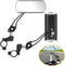 Handlebar Rearview Bike Mirrors, 2 Pack for Electric, Mountain, and Fixed Gear Bikes (Black)