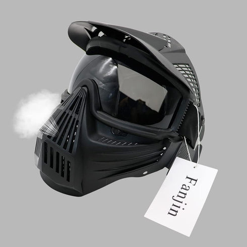 Paintball Mask, Airsoft Mask, Tactical Full Face Gear with Goggles, Impact Resistant for Outdoor Activities