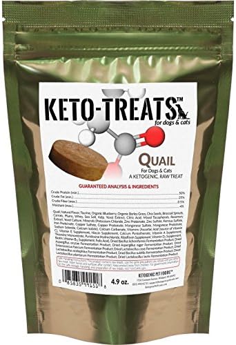 Keto-Treats Quail for Dogs & Cats, 4.9 oz Bag