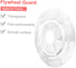 Toddmomy 2pcs Flywheel Guard, Bike Accessories for Bicycle Spokes, Clear Spoke Protector and Rear Hub Cover