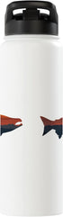 Salmon Fishing Apparel & Gifts Salmon Fishing Nature Outdoor Hiking Camping Fisherman Stainless Steel Insulated Water