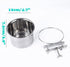 Dog Crate Water Bowl - Stainless Steel Anti-Spill Bowl for Cage, Hanging Holder for Dogs, Rabbits, Birds