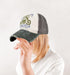 Vintage Baseball Cap, 100% Cotton Washed Denim Trucker Cap, Motorcycle Print Outdoor Sun Hat