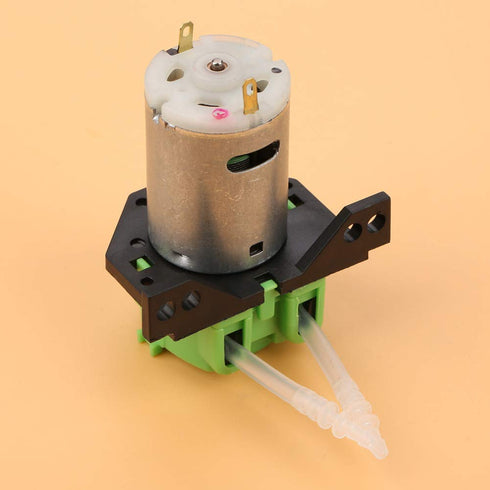 DC 12V/24V Dosing Peristaltic Pump, Green/Blue/White/Black Head for Aquarium Lab Chemical Analysis